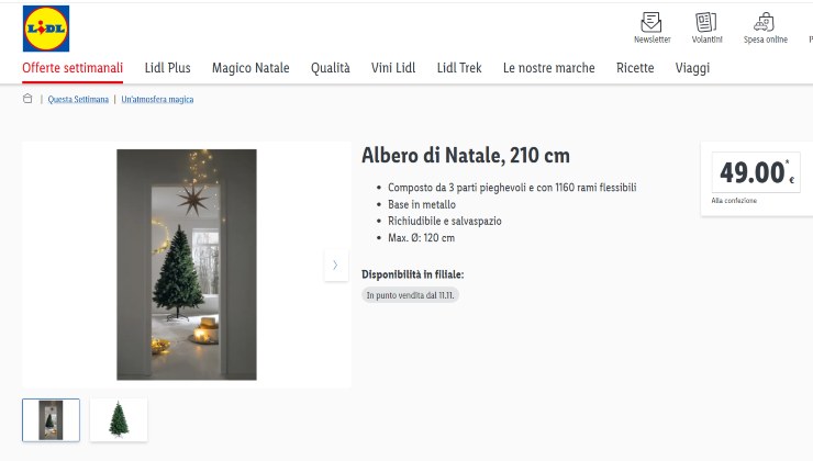 Albero di Natale di Lidl