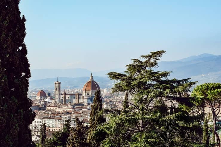 Vista dalla collina su Firenze