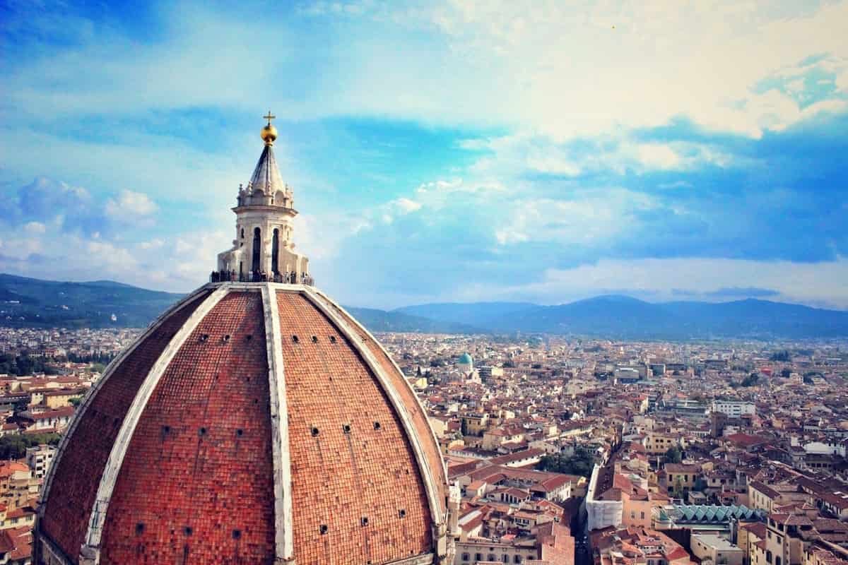 Vista aerea su Firenze